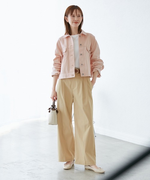 ROPE' PICNIC(ロペピクニック)の「PINKデニムジャケット(デニムジャケット・レディース・ピンク・38)」の2枚目の写真