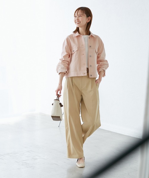 ROPE' PICNIC(ロペピクニック)の「PINKデニムジャケット(デニムジャケット・レディース・ピンク・38)」の3枚目の写真