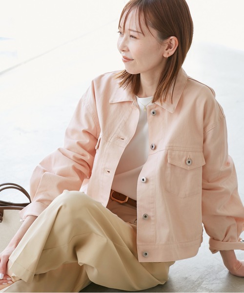 ROPE' PICNIC(ロペピクニック)の「PINKデニムジャケット(デニムジャケット・レディース・ピンク・38)」の8枚目の写真