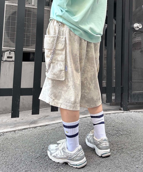 セール】25SS【Labordi / ラボード】総柄プリントカーゴショート