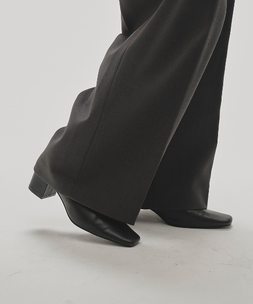【新品未使用】todayful /Squaretoe Leather Sabot TODAYFUL(トゥデイフル) / Life's online store（ライフズ