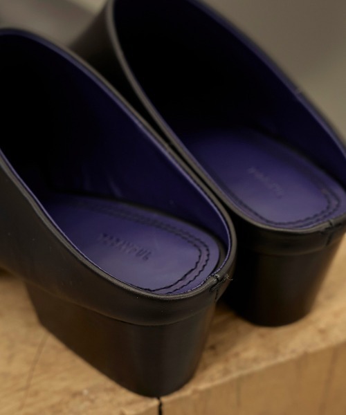 Squaretoe Leather Sabot（スリッポン）｜TODAYFUL（トゥデイ