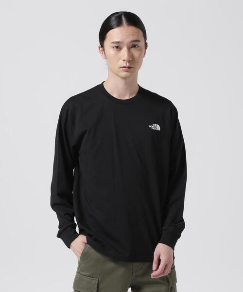 THE NORTH FACE（ザノースフェイス）の「THE NORTH FACE/ザ・ノース・フェイス　L/S Back Square Logo Tee（Tシャツ/カットソー・メンズ・ホワイト/ブラック・L/XL/M/S）」の9枚目の写真