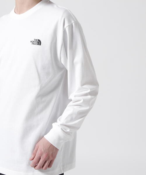 THE NORTH FACE（ザノースフェイス）の「THE NORTH FACE/ザ・ノース・フェイス　L/S Back Square Logo Tee（Tシャツ/カットソー・メンズ・ホワイト/ブラック・L/XL/M/S）」の18枚目の写真