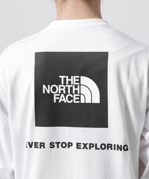THE NORTH FACE（ザノースフェイス）の「THE NORTH FACE/ザ・ノース・フェイス　L/S Back Square Logo Tee（Tシャツ/カットソー・メンズ・ホワイト/ブラック・L/XL/M/S）」の20枚目の写真