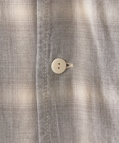 REMI RELIEF（レミレリーフ）の「REMI RELIEF/レミレリーフ レーヨンツイルオンブレーS/S SHIRT 半袖シャツ（シャツ/ブラウス・メンズ・グレー/ブルー/ブラック・M/L/XL）」の15枚目の写真