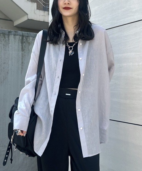 テンセルリネンシアーシャツLS ジーナシス　新品未使用　今季新作 JEANASIS｜テンセルリネンシアーシャツ LS | Rakuten Fashion
