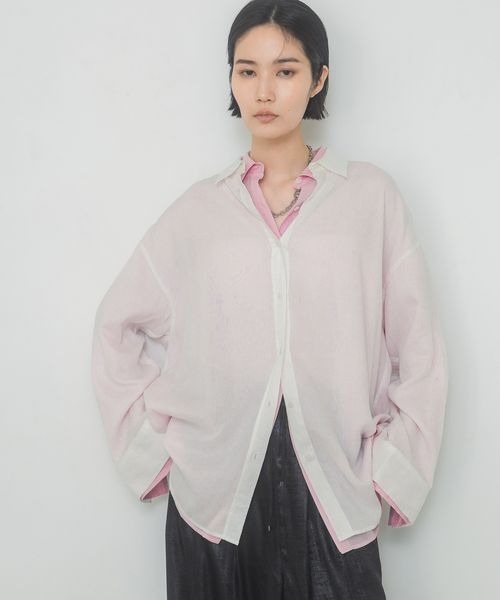 ma様/専用 セール】テンセルリネンシアーシャツ LS/327182（シャツ/ブラウス