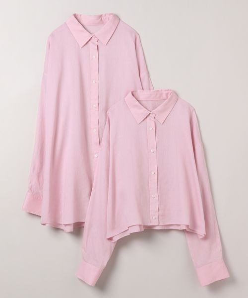 JEANASIS（ジーナシス）の「テンセルリネンシアーシャツ LS/327182（シャツ/ブラウス・レディース・ブラック/ブルー系その他/ホワイト/ピンク/ベビーピンク・SMALL/MEDIUM）」の22枚目の写真