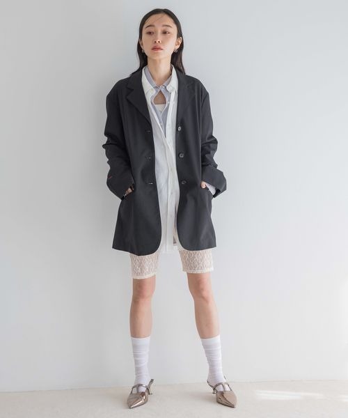 JEANASIS（ジーナシス）の「テンセルリネンシアーシャツ LS/327182（シャツ/ブラウス・レディース・ブラック/ブルー系その他/ホワイト/ピンク/ベビーピンク・SMALL/MEDIUM）」の14枚目の写真