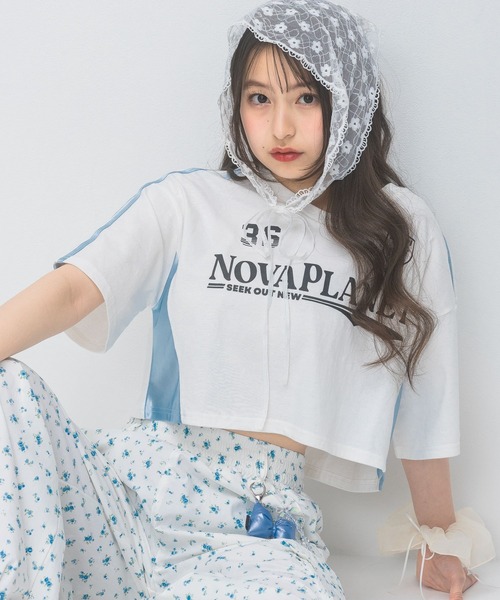 repipi armario（レピピ アルマリオ）の「キリカエショートゲームＴシャツ（Tシャツ/カットソー・キッズ・ネイビー/レッド/ホワイト・MEDIUM/LARGE/SMALL）」の2枚目の写真