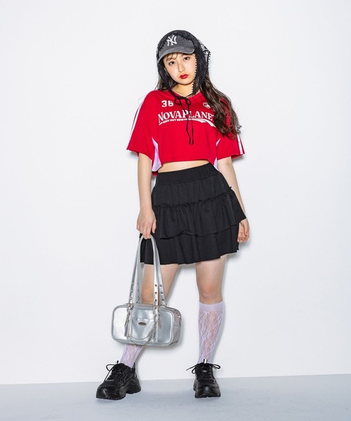 repipi armario（レピピ アルマリオ）の「キリカエショートゲームＴシャツ（Tシャツ/カットソー・キッズ・ネイビー/レッド/ホワイト・MEDIUM/LARGE/SMALL）」の14枚目の写真