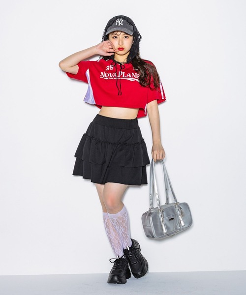 repipi armario（レピピ アルマリオ）の「キリカエショートゲームＴシャツ（Tシャツ/カットソー・キッズ・ネイビー/レッド/ホワイト・MEDIUM/LARGE/SMALL）」の15枚目の写真