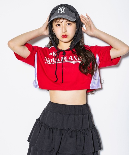 repipi armario（レピピ アルマリオ）の「キリカエショートゲームＴシャツ（Tシャツ/カットソー・キッズ・ネイビー/レッド/ホワイト・MEDIUM/LARGE/SMALL）」の17枚目の写真