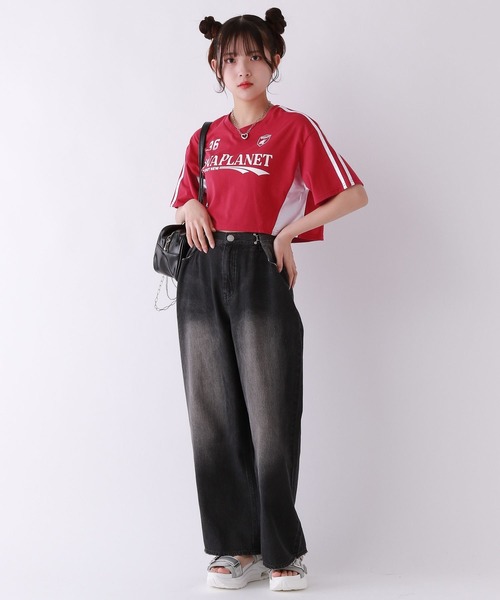 repipi armario（レピピ アルマリオ）の「キリカエショートゲームＴシャツ（Tシャツ/カットソー・キッズ・ネイビー/レッド/ホワイト・MEDIUM/LARGE/SMALL）」の20枚目の写真