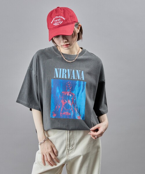 PUBLUX(パブリュクス)の「PUBLUX/パブリュクス NIRVANA SLIVER ピグメントTシャツ(限定展開)(Tシャツ/カットソー・メンズ・ブラック・LARGE/MEDIUM/SMALL)」の15枚目の写真