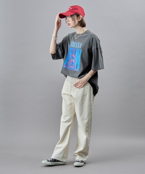 PUBLUX(パブリュクス)の「PUBLUX/パブリュクス NIRVANA SLIVER ピグメントTシャツ(限定展開)(Tシャツ/カットソー・メンズ・ブラック・LARGE/MEDIUM/SMALL)」の16枚目の写真