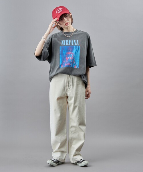 PUBLUX(パブリュクス)の「PUBLUX/パブリュクス NIRVANA SLIVER ピグメントTシャツ(限定展開)(Tシャツ/カットソー・メンズ・ブラック・LARGE/MEDIUM/SMALL)」の17枚目の写真