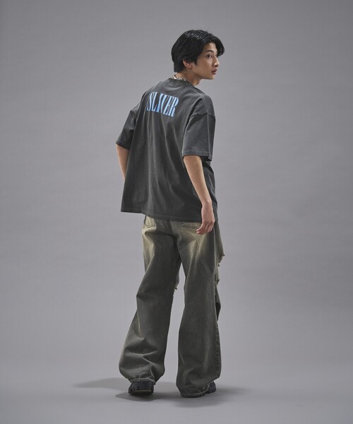 PUBLUX(パブリュクス)の「PUBLUX/パブリュクス NIRVANA SLIVER ピグメントTシャツ(限定展開)(Tシャツ/カットソー・メンズ・ブラック・LARGE/MEDIUM/SMALL)」の21枚目の写真