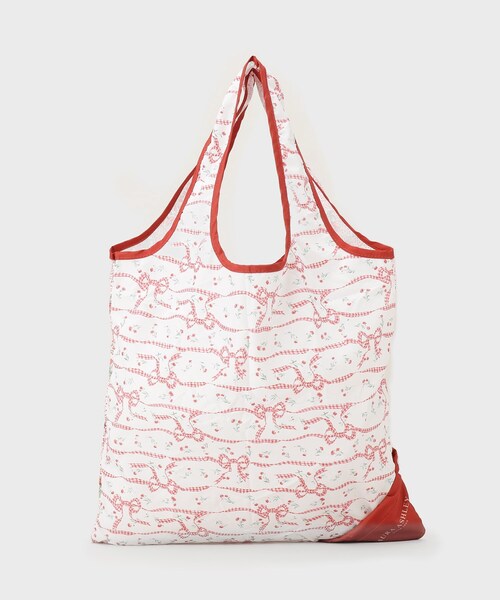 LAURA ASHLEY(ローラアシュレイ)の「【表裏の2柄がかわいい】パッカブル マイバッグ(エコバッグ/サブバッグ・レディース・ワイン系・00)」の4枚目の写真