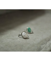 rapiecage | 【rapiecage glacon】ラインフレームオーバルストーンリング　GC(リング)