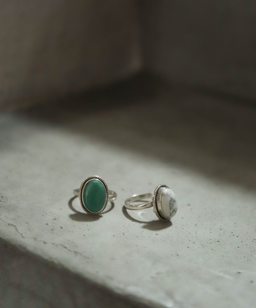 rapiecage（ラピエサージュ）の「【rapiecage glacon】ラインフレームオーバルストーンリング　GC（リング・レディース・ホワイト/グリーン・FREE）」の10枚目の写真