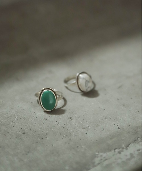 rapiecage（ラピエサージュ）の「【rapiecage glacon】ラインフレームオーバルストーンリング　GC（リング・レディース・ホワイト/グリーン・FREE）」の11枚目の写真