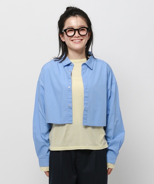 ギャザー ショートシャツ Heather｜フロントギャザーショートシャツ | Rakuten Fashion