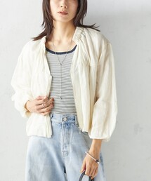 sono　ウーパリィティアードブルゾン　ホワイト Sono（ソーノ）の「【SONO/ソーノ】【PLUVIOPHILE COL