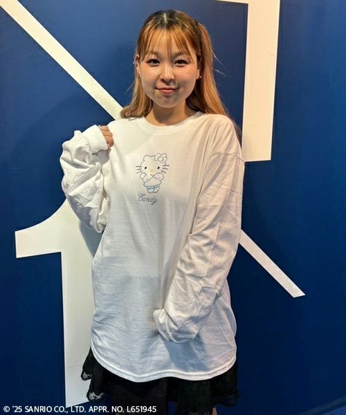 CANDY STRIPPER ANGEL HELLO KITTY Tシャツ ANGEL 【HELLO KITTY】RHINESTONE L/S TEE | Candy Stripper