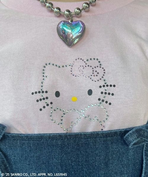 CANDY STRIPPER ANGEL HELLO KITTY Tシャツ ANGEL 【HELLO KITTY】RHINESTONE L/S TEE | Candy Stripper