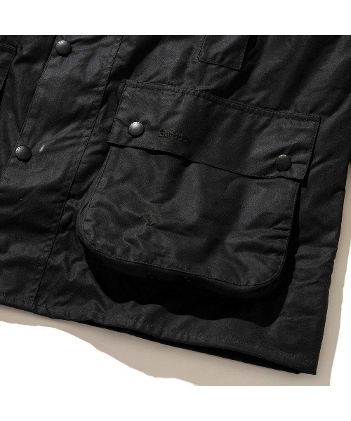 Kinetics（キネティクス）の「Barbour OS Beaufort Wax Jacket（バブアー ビューフォート ワックス コットン ブルゾン）（ブルゾン・メンズ・グリーン・34/36/38/40/42）」の5枚目の写真