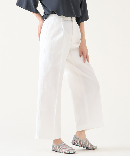 martinique(マルティニーク)の「チノパンツ(チノパンツ・レディース・ホワイト/ベージュ・1/2)」の3枚目の写真