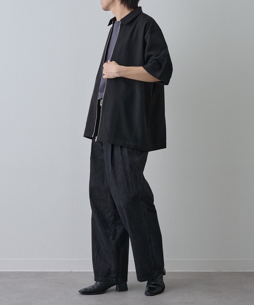 COLONY 2139（コロニートゥーワンスリーナイン）の「ドライスルー半袖ジップシャツ（シャツ/ブラウス・メンズ・ブラック/ネイビー/グレー・LARGE/MEDIUM）」の17枚目の写真