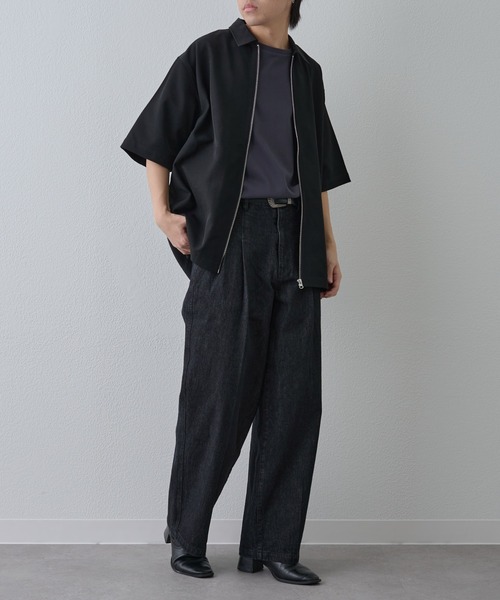 COLONY 2139（コロニートゥーワンスリーナイン）の「ドライスルー半袖ジップシャツ（シャツ/ブラウス・メンズ・ブラック/ネイビー/グレー・LARGE/MEDIUM）」の19枚目の写真