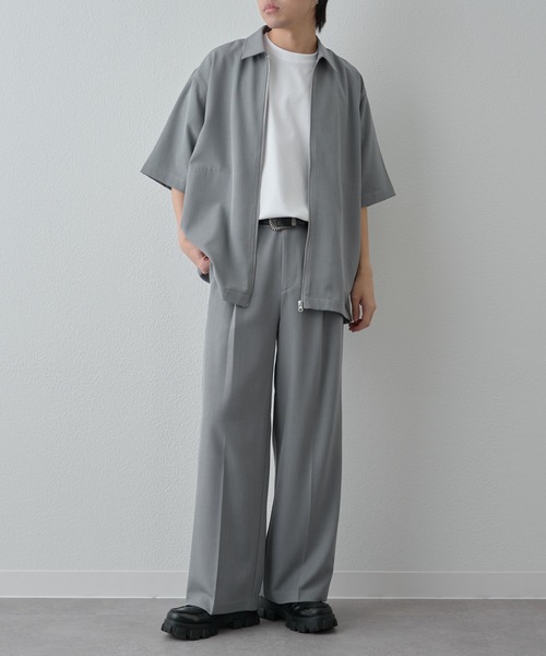 COLONY 2139（コロニートゥーワンスリーナイン）の「ドライスルー半袖ジップシャツ（シャツ/ブラウス・メンズ・ブラック/ネイビー/グレー・LARGE/MEDIUM）」の20枚目の写真