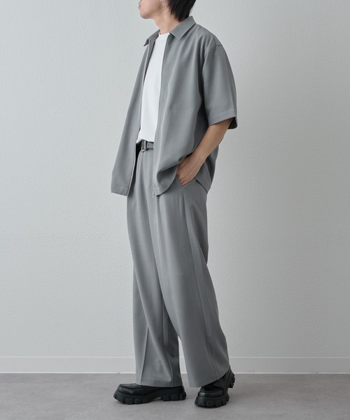 COLONY 2139（コロニートゥーワンスリーナイン）の「ドライスルー半袖ジップシャツ（シャツ/ブラウス・メンズ・ブラック/ネイビー/グレー・LARGE/MEDIUM）」の21枚目の写真