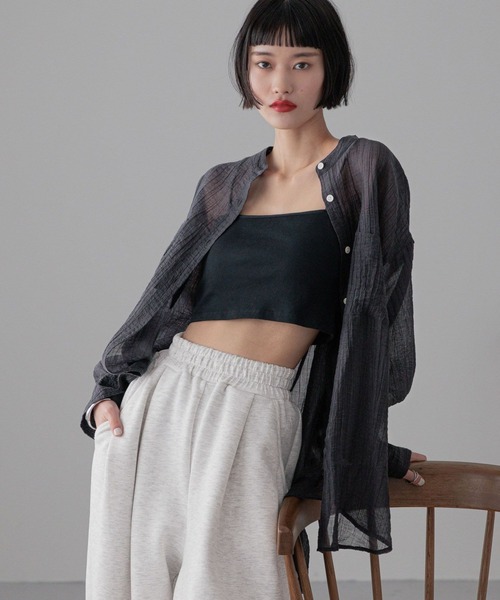 6737様 セール】バンドシアーシャツLS 289340（シャツ/ブラウス