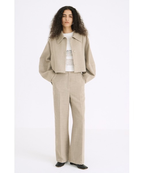 クラネ CLANE COCOON SLEEVE SHORT JACKET （IVORY） CLANE(クラネ)｜COCOON SLEEVE SHORT JACKET/ジャケット/IVORY