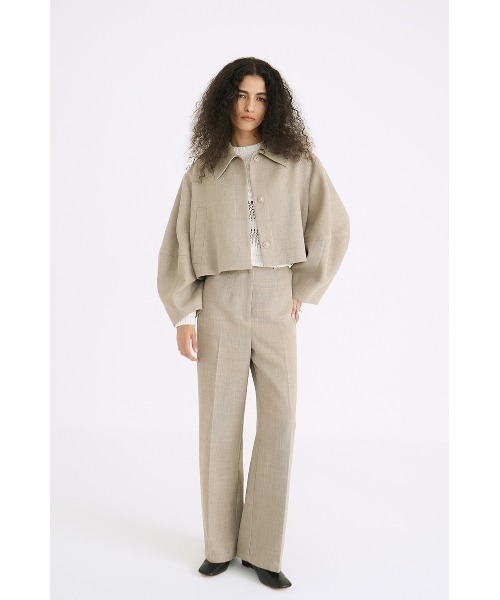 クラネ　正規品　HALF SLEEVE COCOON JACKET サイズ1 CLANE HALF SLEEVE COCOON JACKET - メルカリ