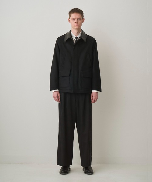 Juha(ユハ)の「LEATHER COLLAR RIDING JACKET(ブルゾン・メンズ・ブラック/ブラウン・3/4)」の7枚目の写真