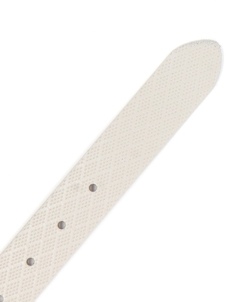 MONSIEUR NICOLE（ムッシュニコル）の「ダイヤエンボスレザー ベルト（ベルト・メンズ・ブラック/ライトグレー・FREE）」の5枚目の写真