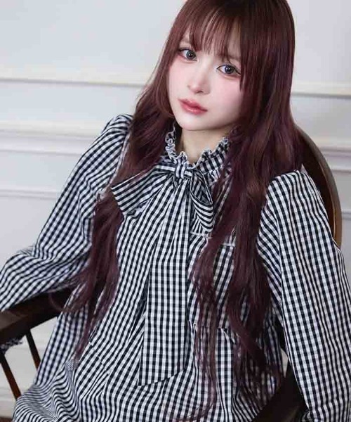 FickleBebe(フィクルベベ)の「フリルリボンティアードワンピース(ワンピース・レディース・その他1/ブラック・FREE)」の7枚目の写真