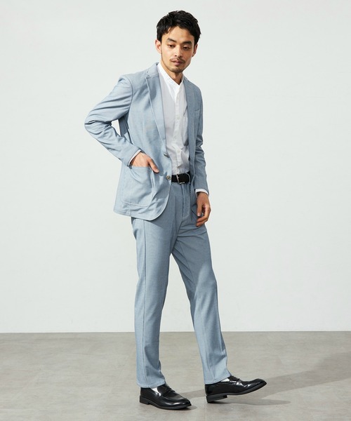 EDWIN(エドウィン)の「EDWIN エドウィン デニスラ AIR スリムテーパード スラックス トラウザー ビジネス ストレッチ 軽量(スラックス・メンズ・ライトブルー/チャコールグレー/ネイビー・SMALL/MEDIUM/X-LARGE/LARGE)」の5枚目の写真