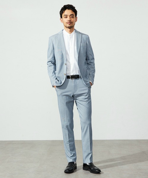 EDWIN(エドウィン)の「EDWIN エドウィン デニスラ AIR スリムテーパード スラックス トラウザー ビジネス ストレッチ 軽量(スラックス・メンズ・ライトブルー/チャコールグレー/ネイビー・SMALL/MEDIUM/X-LARGE/LARGE)」の4枚目の写真