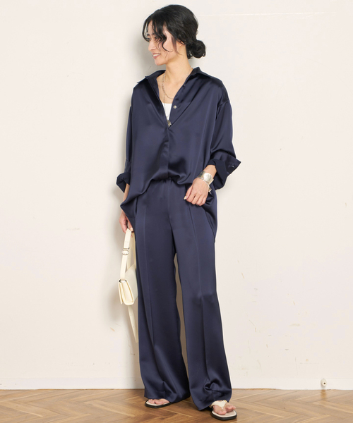 サテンシャツ（シャツ/ブラウス）｜AP STUDIO（エーピーストゥディオ