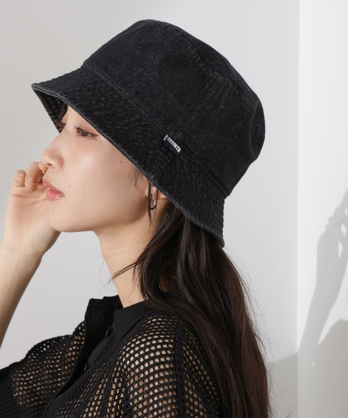 Healthknit(ヘルスニット)の「Healthknit/デニムバケットハット(ハット・レディース・ブラック/ネイビー・FREE)」の8枚目の写真