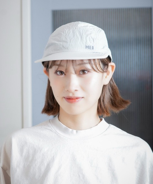 MEI(メイ)の「【MEI/メイ】ナイロンリップジェットキャップ(キャップ・メンズ・ベージュ/ライトグレー/クリアブルー/ブラック・FREE)」の1枚目の写真