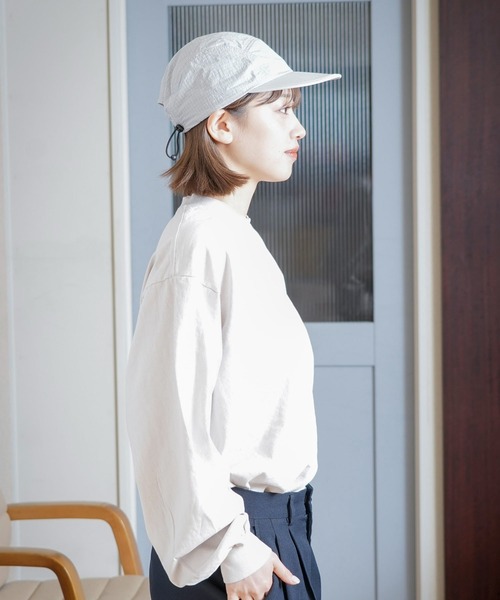 MEI(メイ)の「【MEI/メイ】ナイロンリップジェットキャップ(キャップ・メンズ・ベージュ/ライトグレー/クリアブルー/ブラック・FREE)」の14枚目の写真