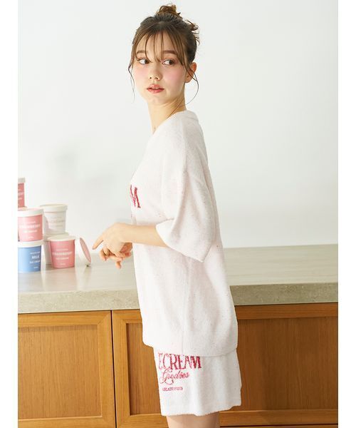 ジェラートピケ　【接触冷感】ICEジャガードプルオーバー&ショートパンツセット セール】【COOL COLLECTION】【接触冷感】ICEジャガードプル